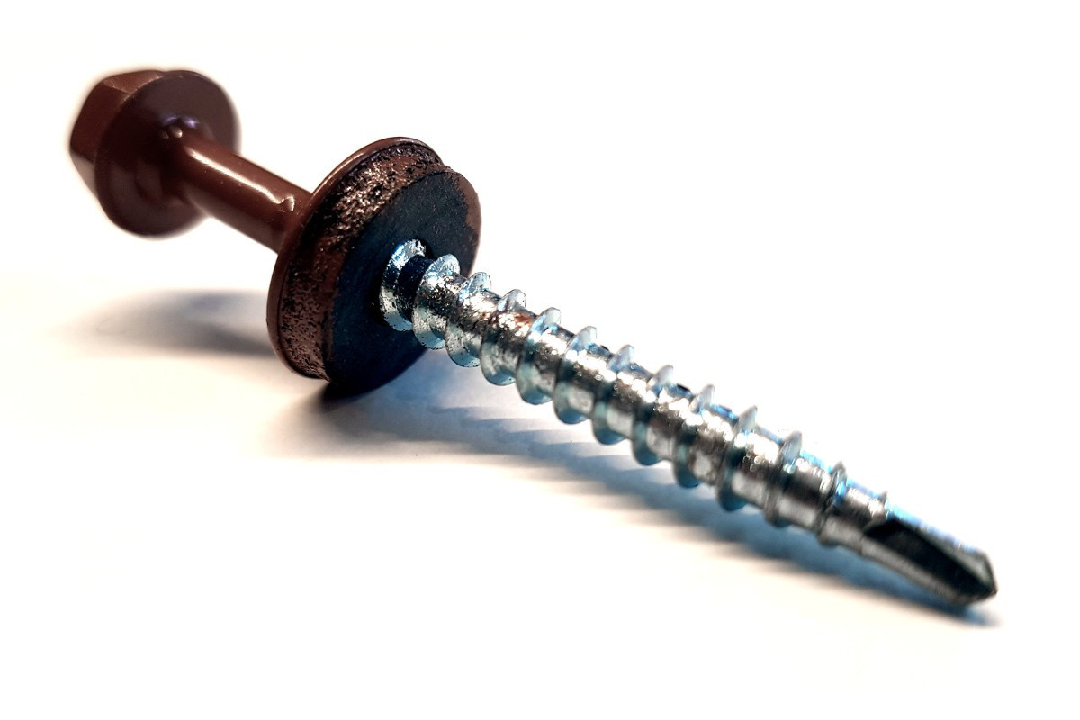 FARMER_50mm Profilblechschraube verzinkt 4,8x60mm selbstbohrend für Hochsicke bei Trapezblechen