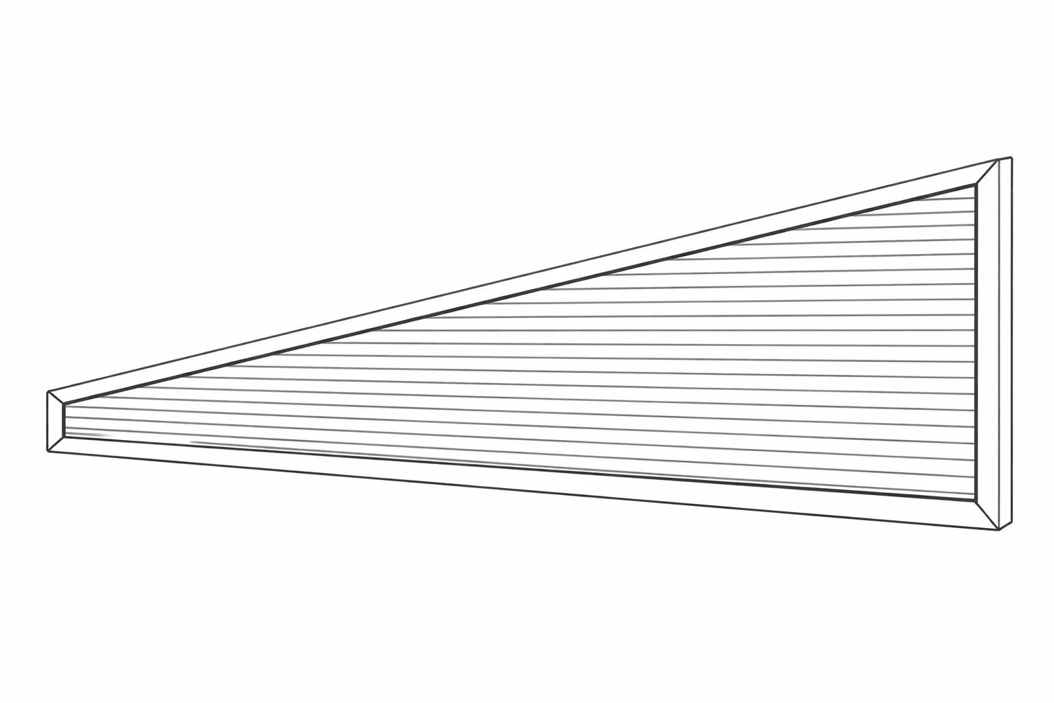 Keilfenster Bausatz für Terrassenüberdachungen Doppelstegplatten 16mm