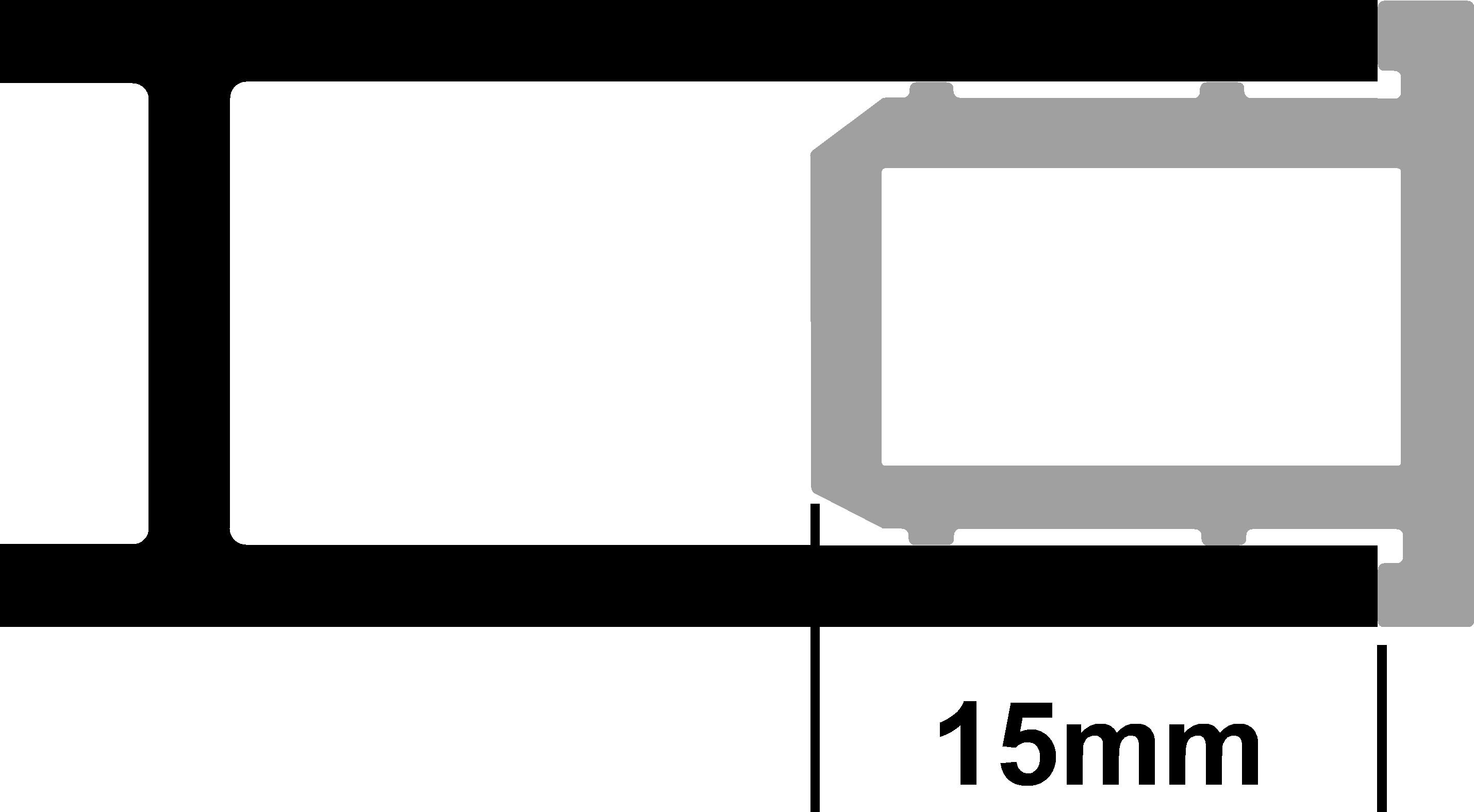 Kammerfüllprofil - 3500mm