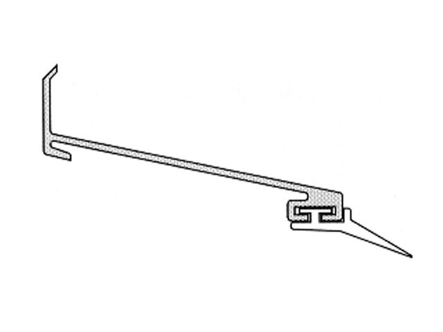 Wandanschlussprofil-Bild Stegplatten Montage Wandanschlussprofil