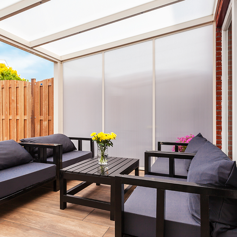 Seitenwand Seitenelement Bausatz für DeLuxe Terrassenüberdachung