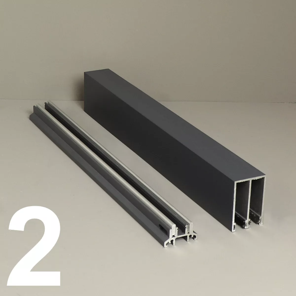 Führungsschienen für Glasschiebewand