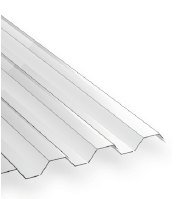 Wellplatte 1mm stark klar Trapez 76/18 Polycarbonat 