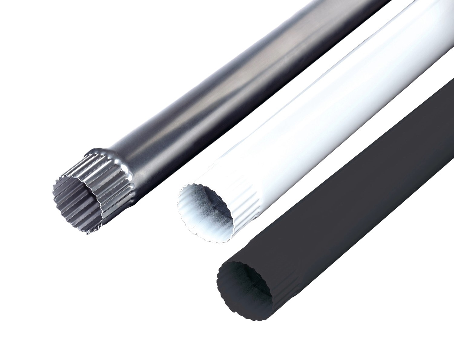 Alu-Fallrohr 1m und 2m Alu-Fallrohr 1m und 2m