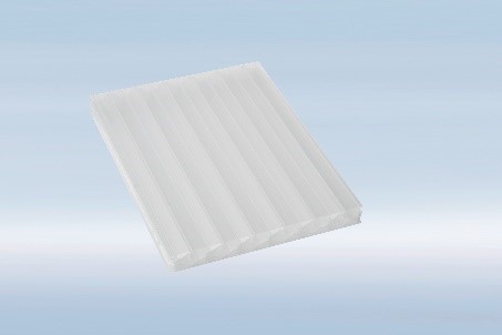 Polycarbonat Stegplatten 16mm opal X-Struktur