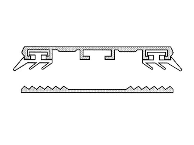 Alu-Gummi Universalprofil Typ 1 ab 3mm Plattenstärke Details