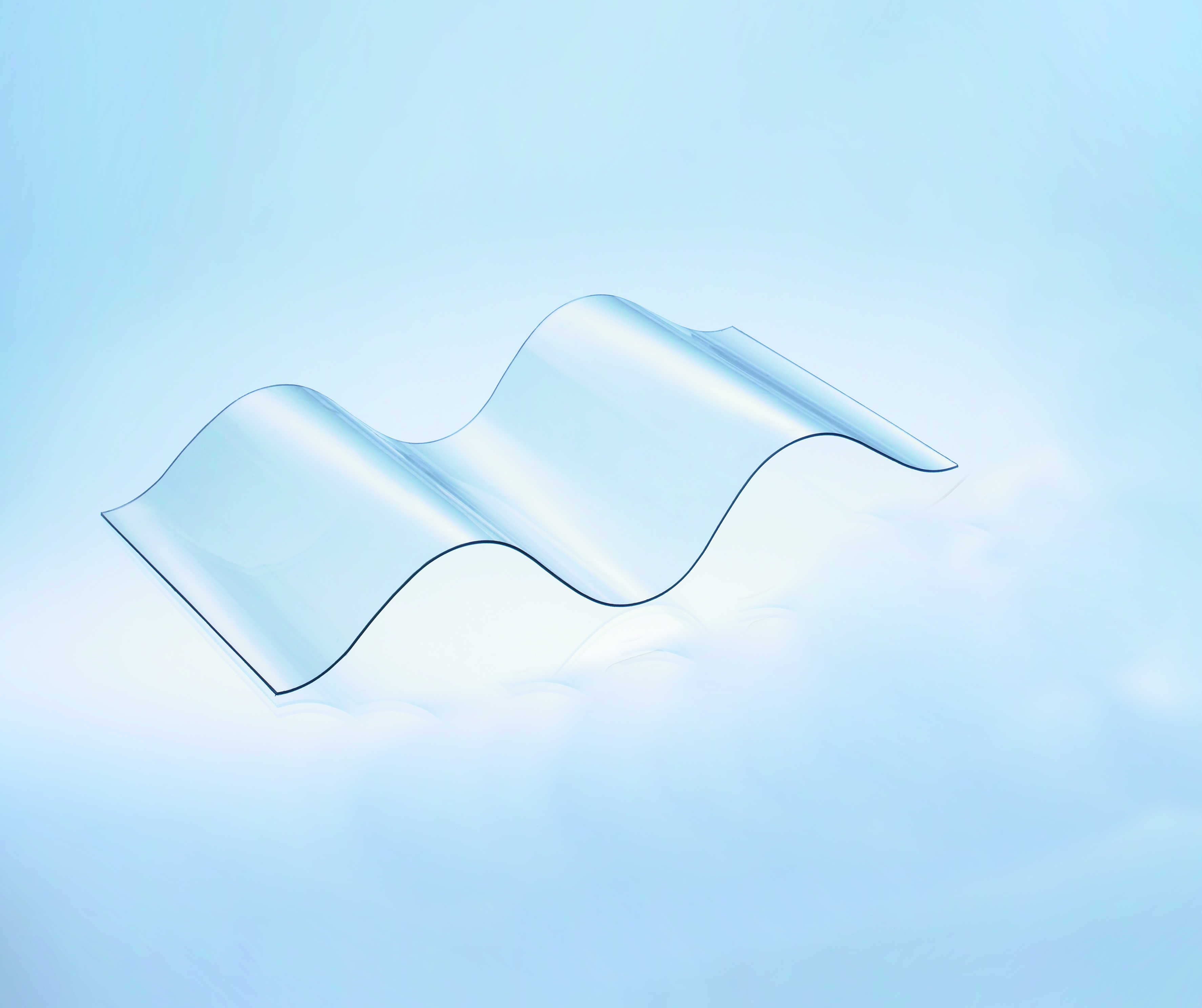 PVC_Ondex-SolluxGrosseWelle Sollux® PVC Profilplatten 177/51 P6 Welle farblos