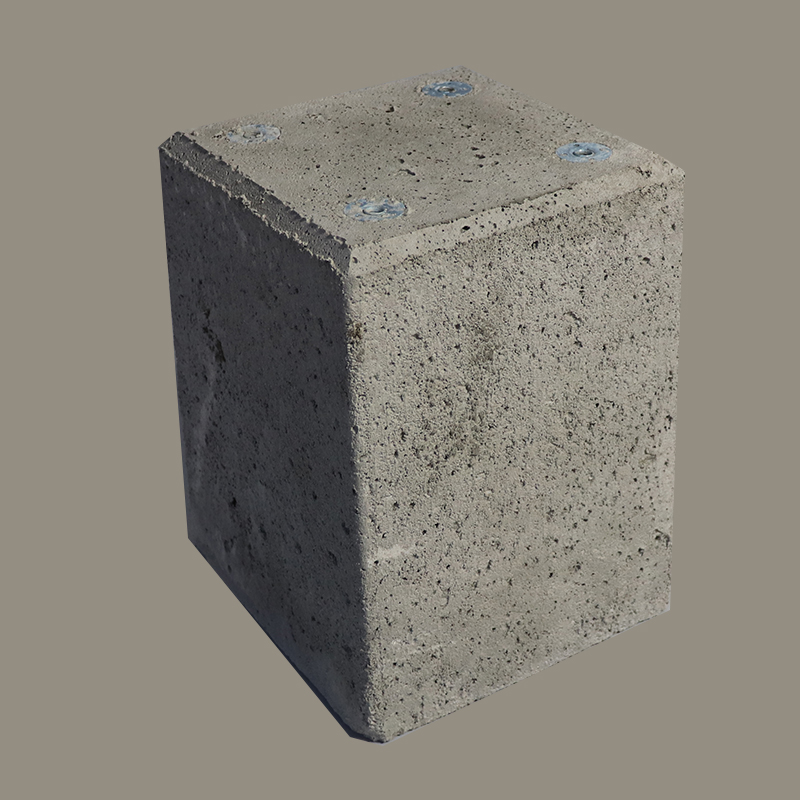 Betonpoer Betonsockel massiv mit Schrauben für Deluxe Terrassenüberdachung