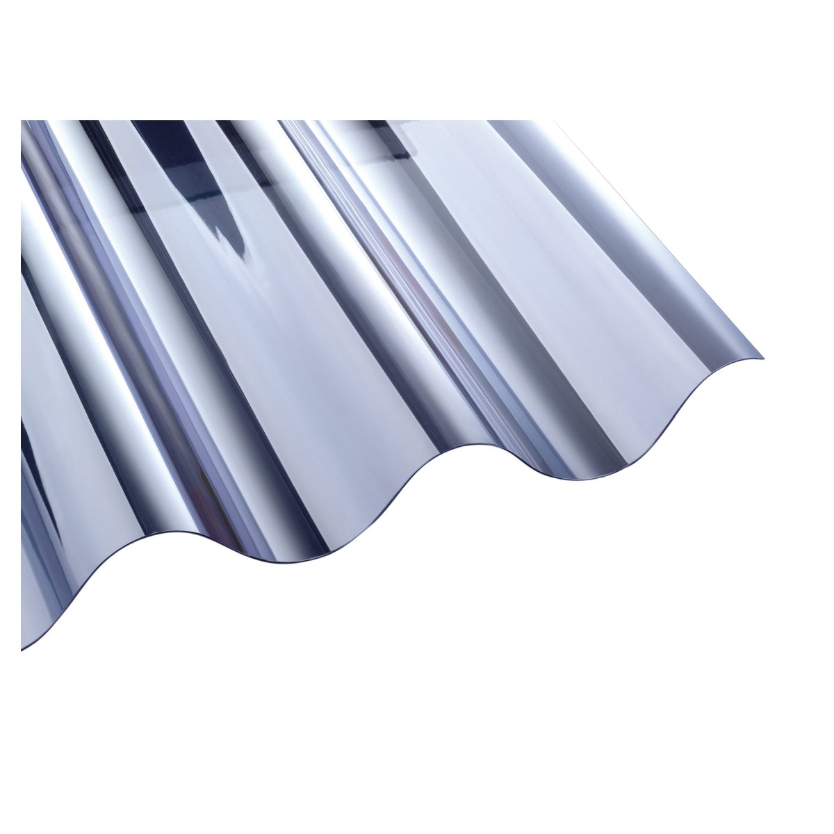 PVC Wellplatte glasklar Sinus 177/51 P6 Stärke 1,2mm PVC Wellplatte glasklar Sinus 177/51 P6 Stärke 1,2mm