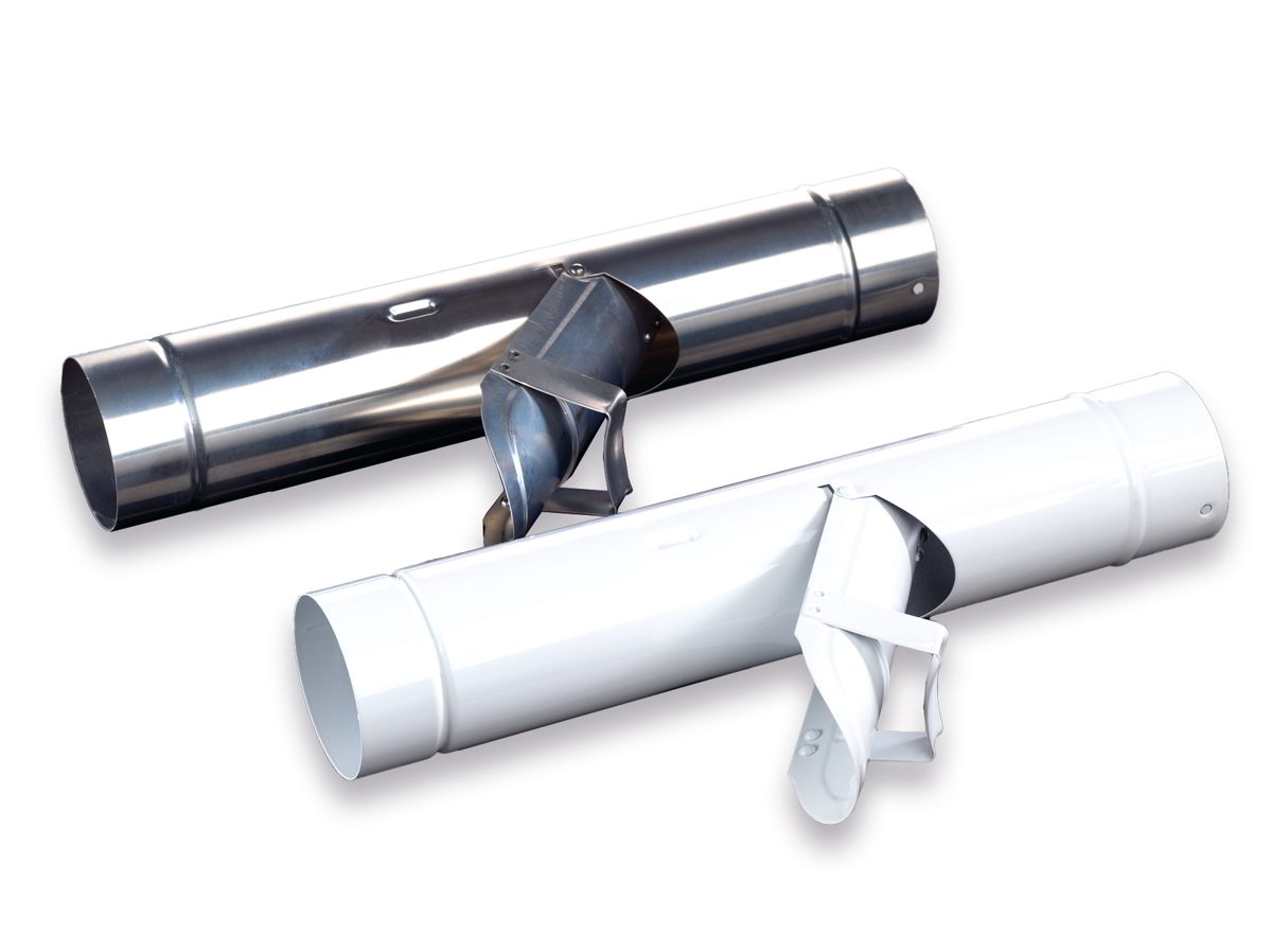 Alu Regenwasserklappe für Alu Ablaufsystem 76mm Alu Regenwasserklappe für Alu Ablaufsystem 76mm