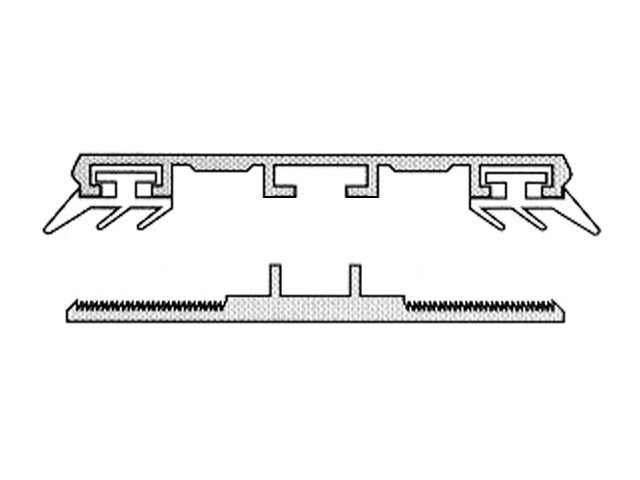 Alu-Gummi Universalprofil Typ 2 ab 3mm Zeichnung