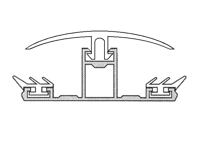 Alu / PVC Profil für 16mm Doppelstegplatten