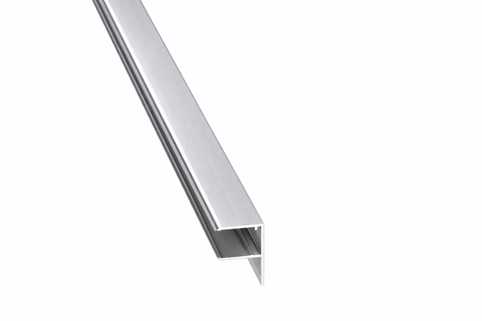 Alu U Profil mit Tropfnase für Paneelabschlüsse für 16mm Plattenstärke