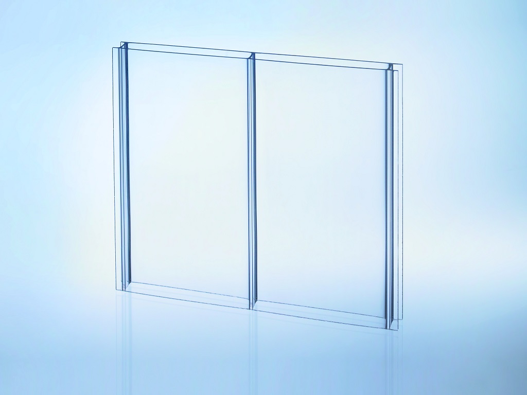 Highlux® Acrylglas-Stegplatte 16mm klar - 2fach 96mm Stegabstand