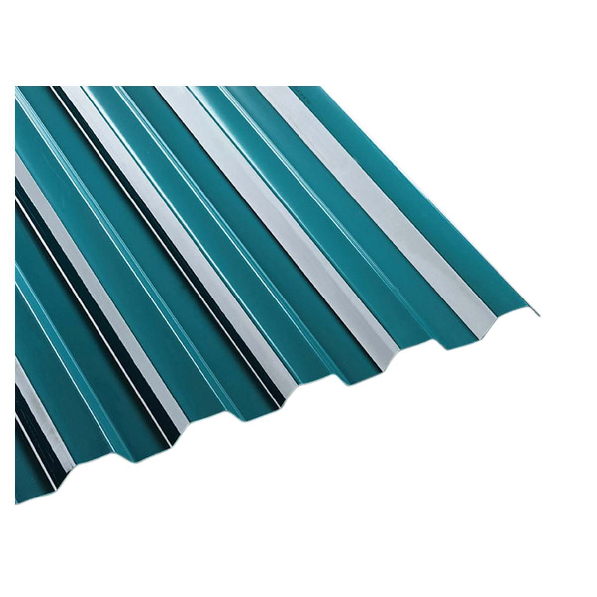 Wellplatte 1mm stark grün Trapez 76/18 Polycarbonat Wellplatte 1mm stark grün Trapez 76/18 Polycarbonat